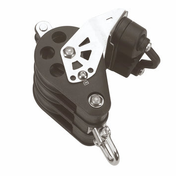 Size 7 70mm Plain Bearing Pulley Block Triple Swivel Becket & Cam