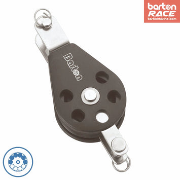 Size 1 30mm Ball Bearing Pulley Block Single Double Tang &Becket