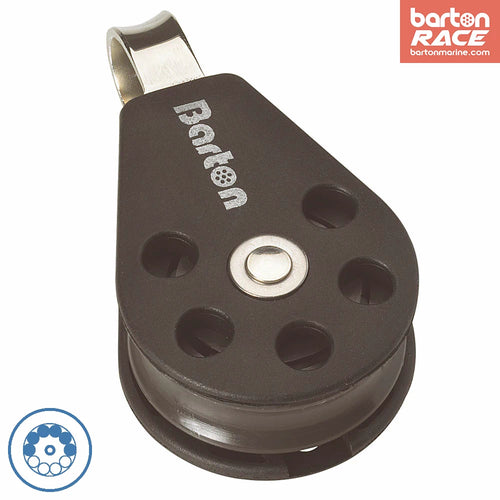 Size 1 30mm Ball Bearing Pulley Block Single With Fixed Eye