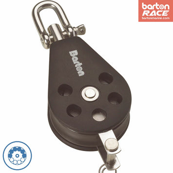 Size 1 30mm Ball Bearing Pulley Block Single Swivel & Becket