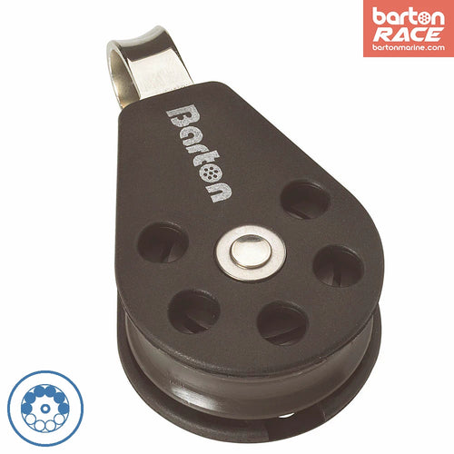 Size 2 35mm Ball Bearing Pulley Block Single Fixed Eye