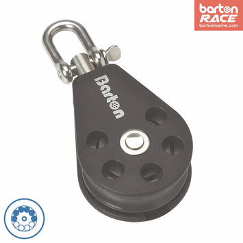 Size 2 35mm Ball Bearing Pulley Block Single Swivel