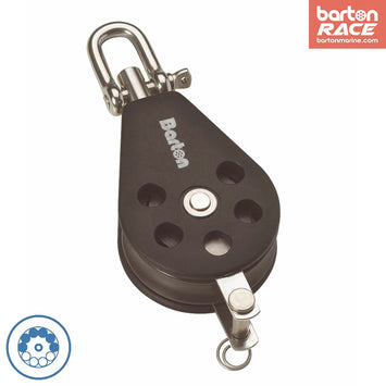Size 2 35mm Ball Bearing Pulley Block Single Swivel & Becket