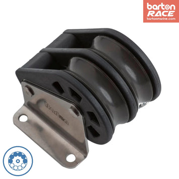 Size 2 35mm Ball Bearing Pulley Double Upright Block