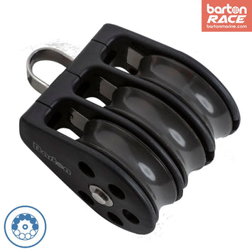 Size 2 35mm Ball Bearing Pulley Block Triple Fixed Eye