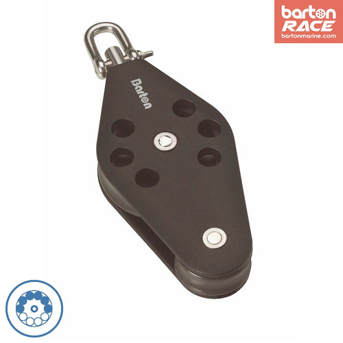 Size 2 30/45mm Ball Bearing Pulley Block Fiddle Swivel