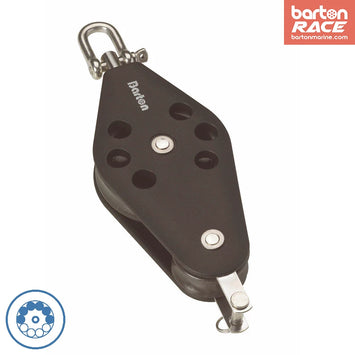 Size 2 30/45mm Ball Bearing Pulley Block Fiddle Swivel & Becket