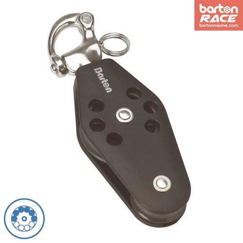 Size 2 30/45mm Ball Bearing Sheave Fiddle Snap Shackle