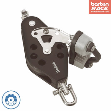 Size 2 30/45mm Ball Bearing Sheave Fiddle Swivel Becket & Plastic Cam