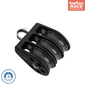 Size 3 45mm Ball Bearing Pulley Block Triple Block With Fixed Eye