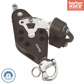 Size 3 30/58mm Ball Bearing Pulley Block Fiddle Snap Shackle & Becket