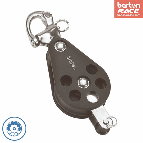 Size 5 54mm Ball Bearing Pulley Block Single Snap Shackle