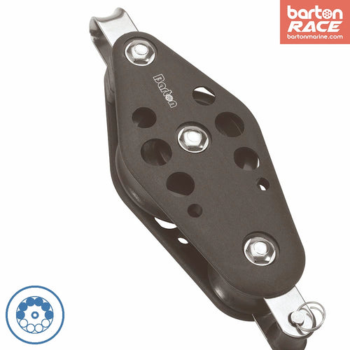 Size 5 38/64mm Ball Bearing Pulley Block Fiddle Fixed Eye & Becket