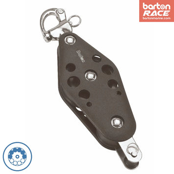 Size 5 38/64mm Ball Bearing Pulley Block Fiddle Snap Shackle & Becket