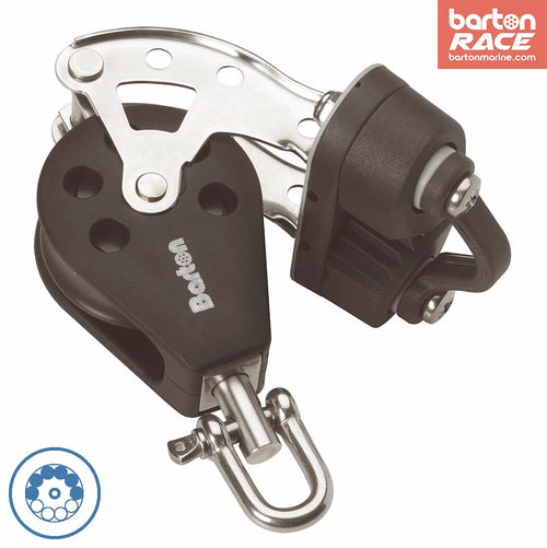 Size 5 54mm Ball Bearing Pulley Block Single Swivel Becket & Cam