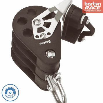 Size 5 54mm Ball Bearing Pulley Block Triple Swivel Cams