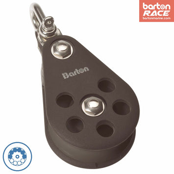 Size 6 64mm Ball Bearing Pulley Block Single Reverse Shackle