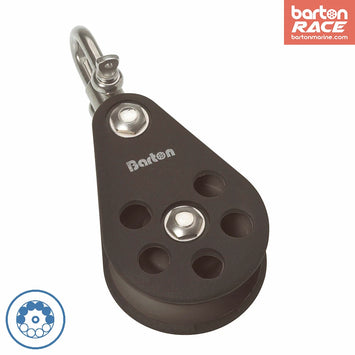 Size 6 64mm Ball Bearing Pulley Block Single Swivel