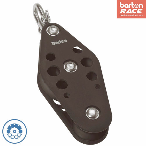 Size 6 44/72mm Ball Bearing Pulley Block Fiddle Swivel