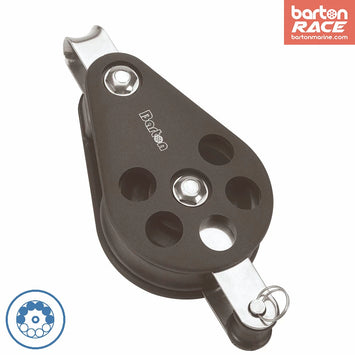 Size 7 70mm Ball Bearing Pulley Block Single Fixed Eye & Becket