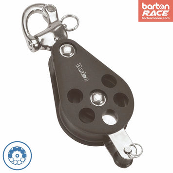 Size 7 70mm Ball Bearing Pulley Block Single Snap Shackle & Becket