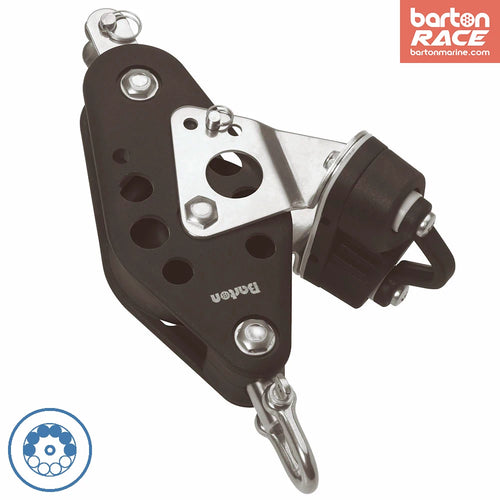 Size 7 44/72mm Fiddle Ball Bearing Pulley Block Swivel Becket & Cam