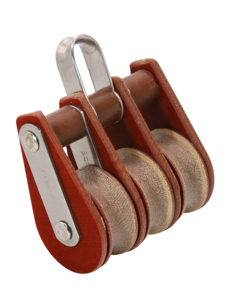 TUPHblox – Tufnol Triple Block With Bow – 30mm (1 3/16″) T01310