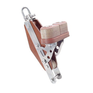 TUPHblox – Tufnol Fiddle Block With Swivel & Cam + Becket – 58/30mm (2 5/16″ / 1 3/16″) T03631