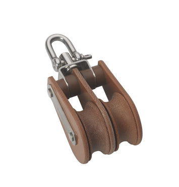 TUPHblox – Tufnol Double Block With Swivel – 35mm (1 3/8″) T02230