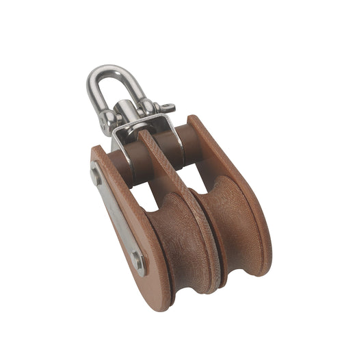 TUPHblox – Tufnol Double Block With Swivel – 35mm (1 3/8″) T02230