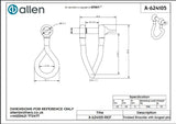 Allen公式図面・取扱説明書 (A-624105)