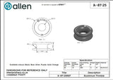 Allen公式図面・取扱説明書 (A..87-25-)