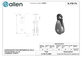 Allen公式図面・取扱説明書 (A.178-74-)