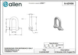 Allen公式図面・取扱説明書 (A-621108)