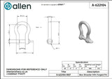 Allen公式図面・取扱説明書 (A-622104)
