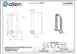 Allen公式図面・取扱説明書 (A-623104)