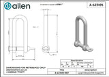 Allen公式図面・取扱説明書 (A-623105)
