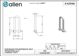 Allen公式図面・取扱説明書 (A-623106)