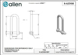Allen公式図面・取扱説明書 (A-623108)