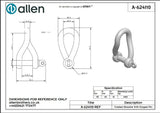 Allen公式図面・取扱説明書 (A-624110)