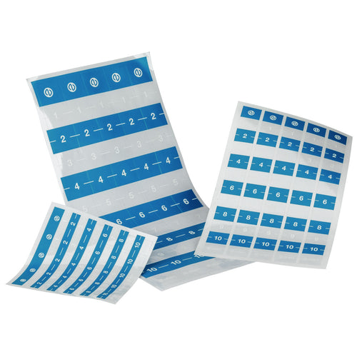 中目盛ステッカー 1～10 2cm刻み 1枚 (MEDIUM CALIBRATION STICKER 1 TO 10 IN 2CM INCREMENTS 1 SHEET)