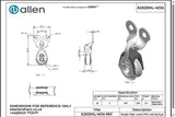 Allen公式図面・取扱説明書 (A2020HL-4036)