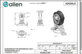 Allen公式図面・取扱説明書 (A2020LZ)