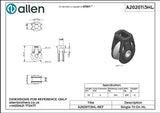 Allen公式図面・取扱説明書 (A2020Ti3HL)