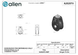 Allen公式図面・取扱説明書 (A2020Tii-)