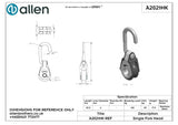 Allen公式図面・取扱説明書 (A2021HK)