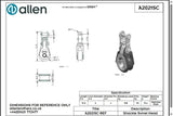 Allen公式図面・取扱説明書 (A2021SC)
