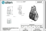 Allen公式図面・取扱説明書 (A2022F)