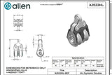Allen公式図面・取扱説明書 (A2022HL)