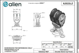 Allen公式図面・取扱説明書 (A2022LZ)